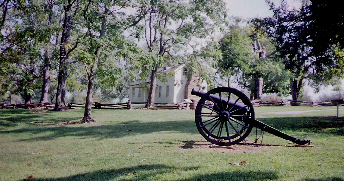 Historic site with cannon